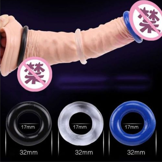 3pcs Pack Elastic Cock Ring Testicle Restraint Sexual Pleasure Erection Enhanced Silicone Penis Rings Prolonged Intercourse Long Lasting Stronger Ultra Soft Stretch Adult Sex Toy for Men Couples