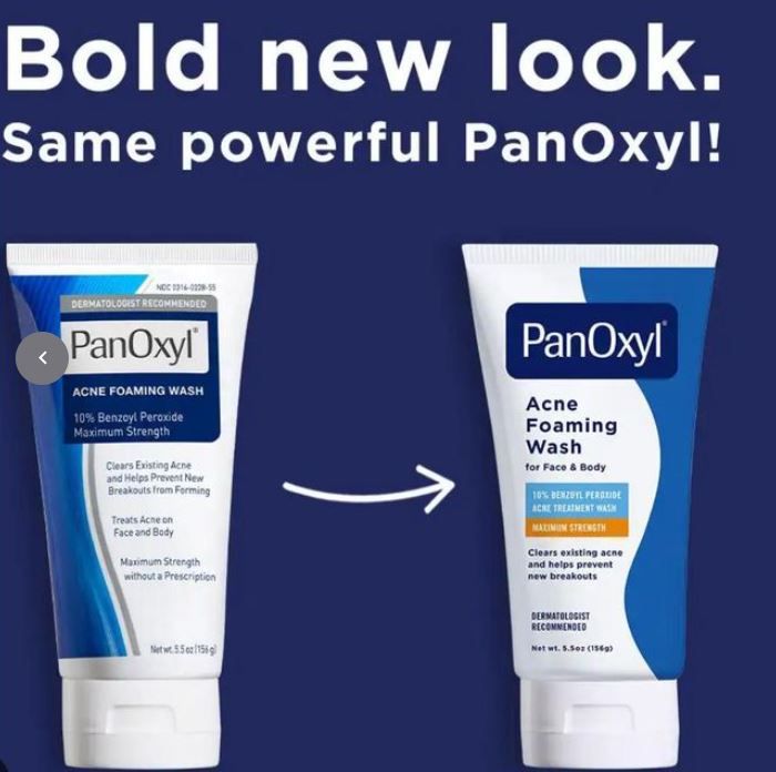 PanOxyl Acne Foaming Wash 10% Benzoyl Peroxide – Maximum Strength Acne Treatment Wash for Face & Body | Deep Pore Cleanser for Acne-Prone Skin | 5.5 oz
