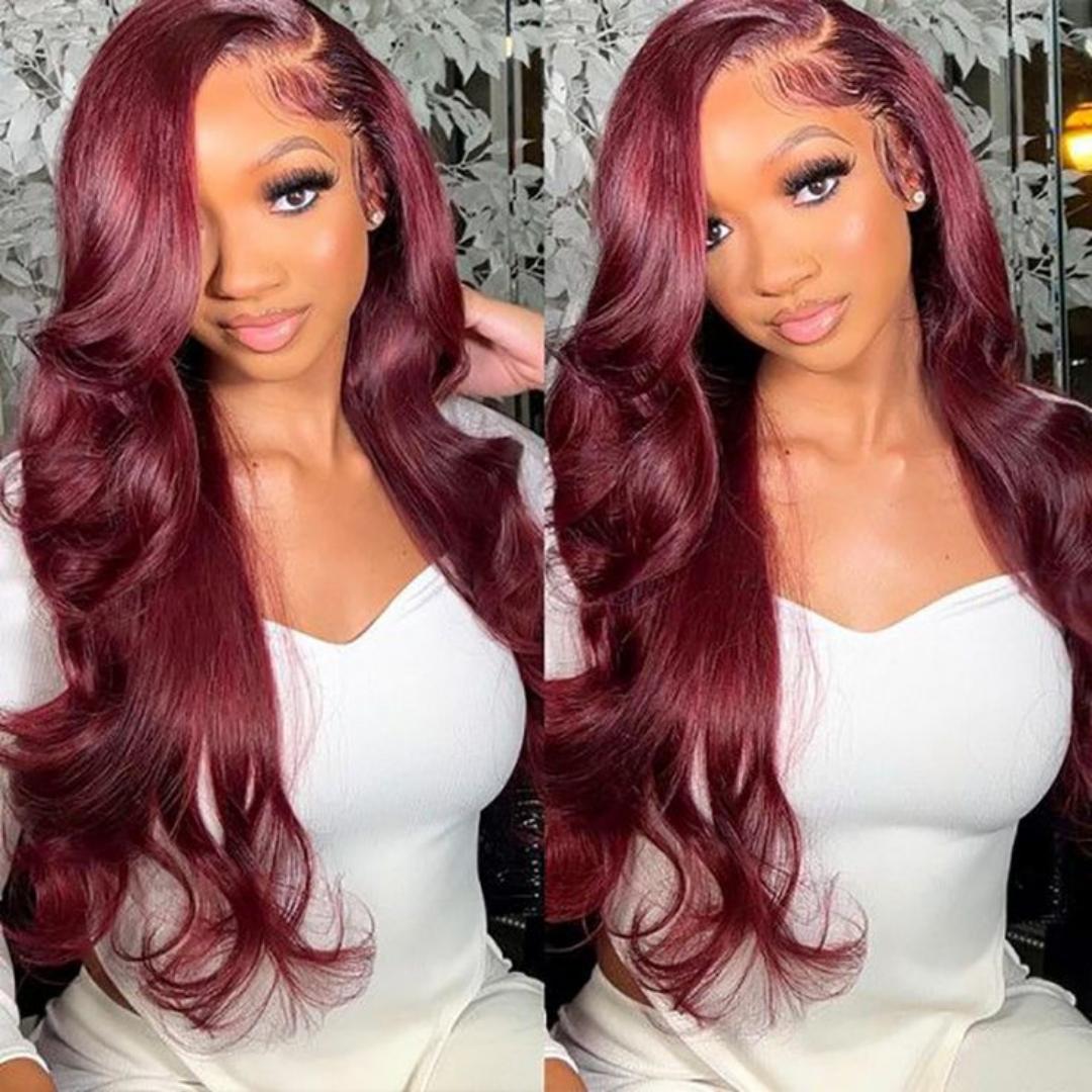 closure semi human wig