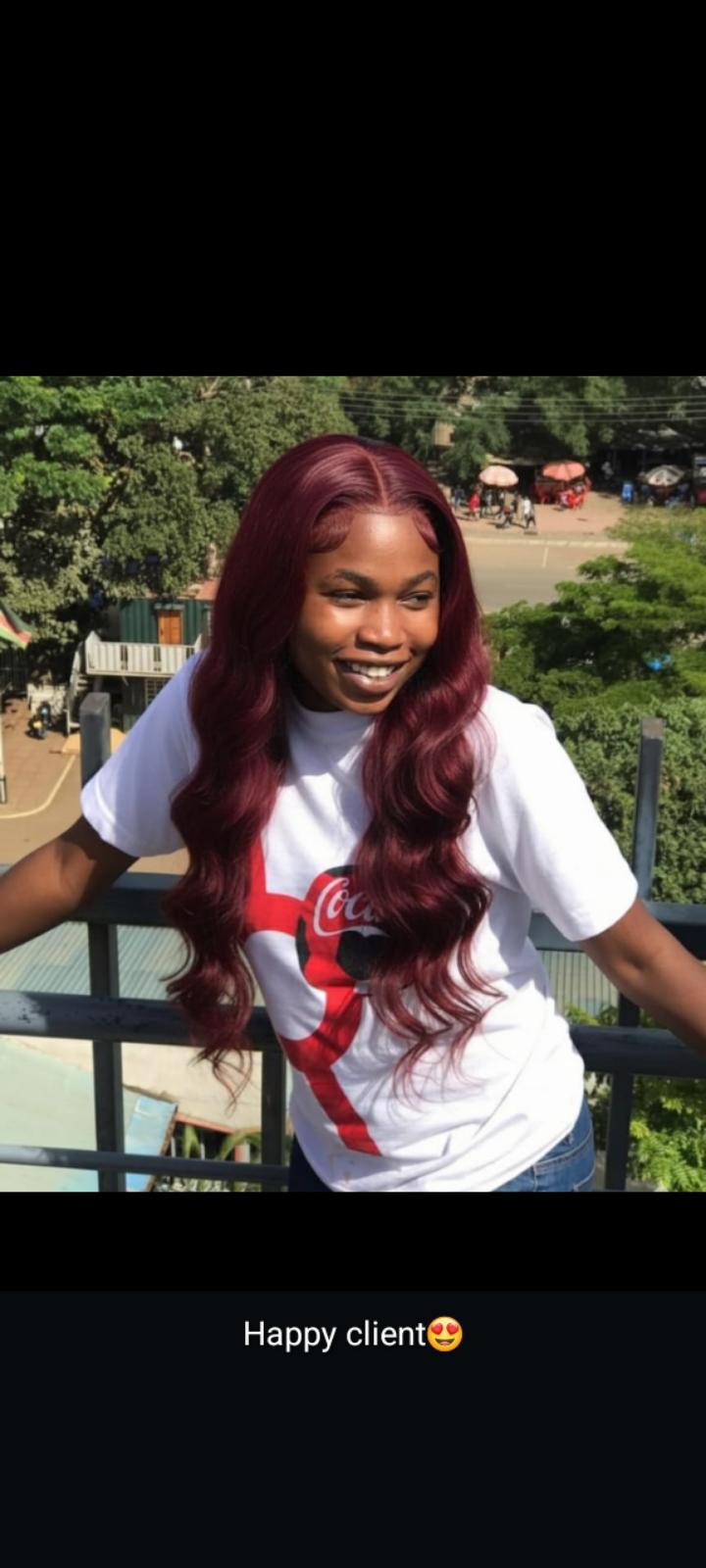 closure semi human wig