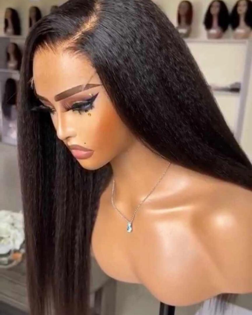 semi human kinky wig