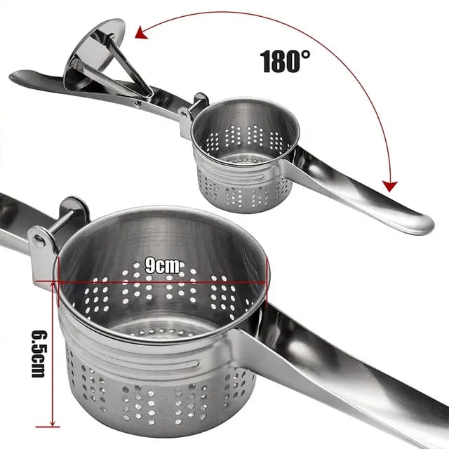 stainless steel kitchen potato masher,rice press,crushing potatoes,fruits and vegetables...Good for making food for babies
