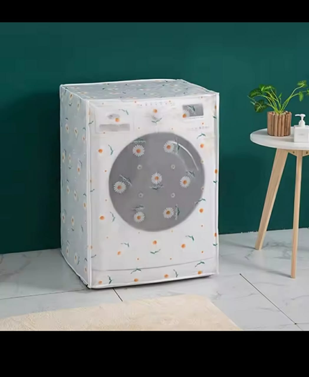 High quality front load home washing machine dust cover,...with cute cartoon print...can fit big washing machine