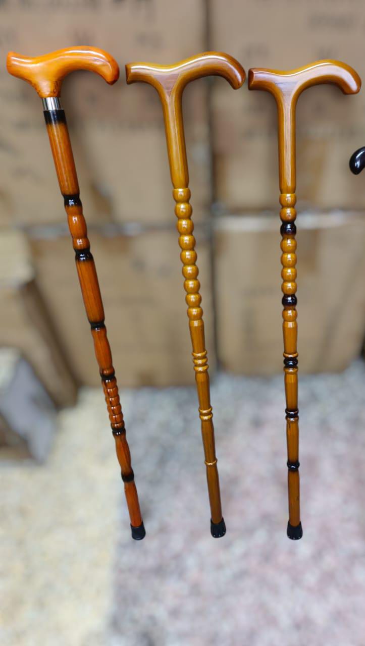 Strong hard wooden walking stick...can be used in occasions and assistance in old age