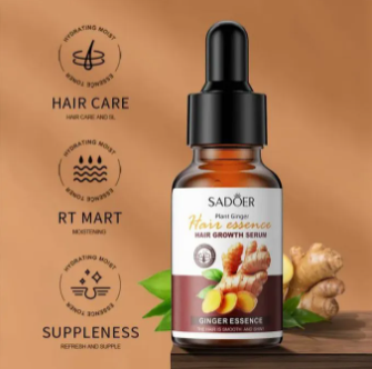 Sadoer Hair Care Serum, Ginger Hair Growth Based Product, Effective in Hair Growth,Moisturizing and Softening Forked Hair, with ScalpCare ingridients