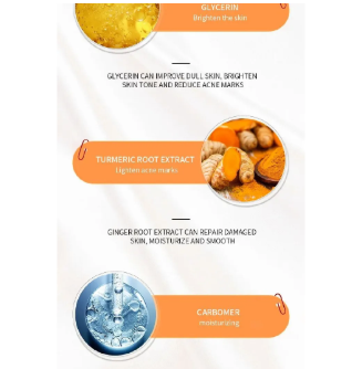 Sadoer Turmeric Serum for Smoothening and Cleanses Skin Face Wash Face Serum, enhance Oily Skin  for Face and Body Personal care facial essence