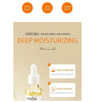 Sadoer Turmeric Serum for Smoothening and Cleanses Skin Face Wash Face Serum, enhance Oily Skin  for Face and Body Personal care facial essence