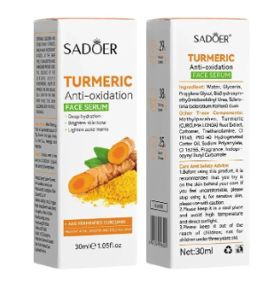Sadoer Turmeric Serum for Smoothening and Cleanses Skin Face Wash Face Serum, enhance Oily Skin  for Face and Body Personal care facial essence