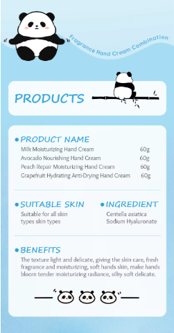 SADOER Sweet Panda Avocado Hand Cream – Ultra-Nourishing Moisturizer for Silky Soft Hands