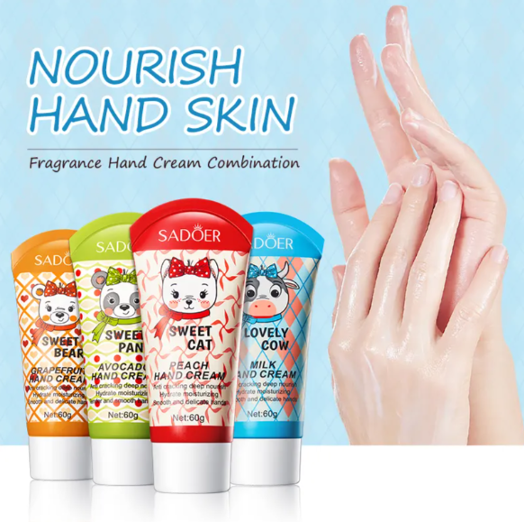 SADOER Sweet Panda Avocado Hand Cream – Ultra-Nourishing Moisturizer for Silky Soft Hands