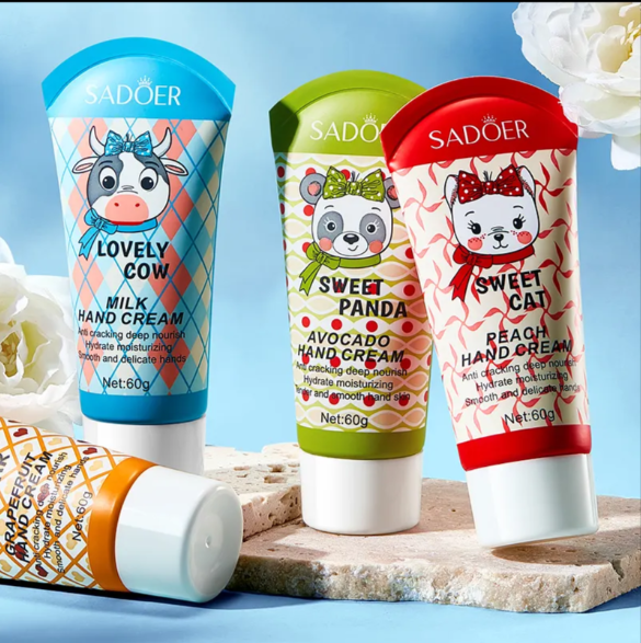 SADOER Sweet Panda Avocado Hand Cream – Ultra-Nourishing Moisturizer for Silky Soft Hands
