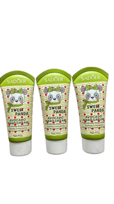 SADOER Sweet Panda Avocado Hand Cream – Ultra-Nourishing Moisturizer for Silky Soft Hands