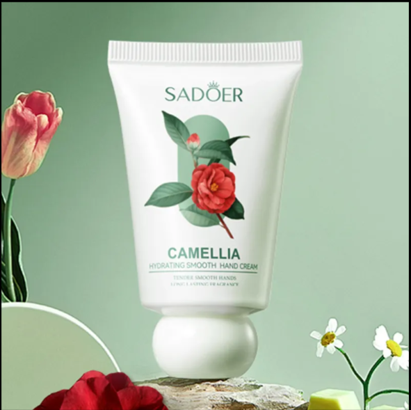 SADOER Camellia Hand Cream – Luxurious Moisture with Floral Elegance Youthful Moisturised skin