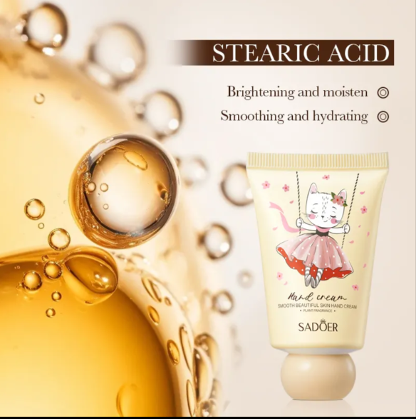 SADOER Stearic Acid Hand Cream – Intensive Repair for Extremely Dry, Cracked Hands. Clinical-Strength Moisture That Actually Lasts!