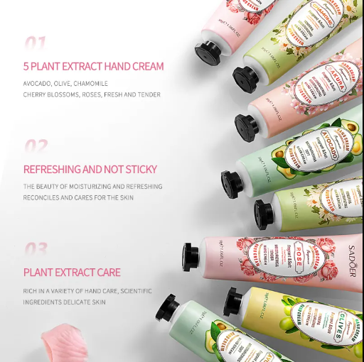 SADOER Sakura & Plant Extract Hand Cream – Blooming Hydration for Delicately Soft Hands. A Touch of Japanese Spring for Your Skin!