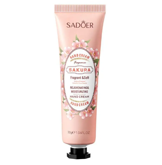 SADOER Sakura & Plant Extract Hand Cream – Blooming Hydration for Delicately Soft Hands. A Touch of Japanese Spring for Your Skin!