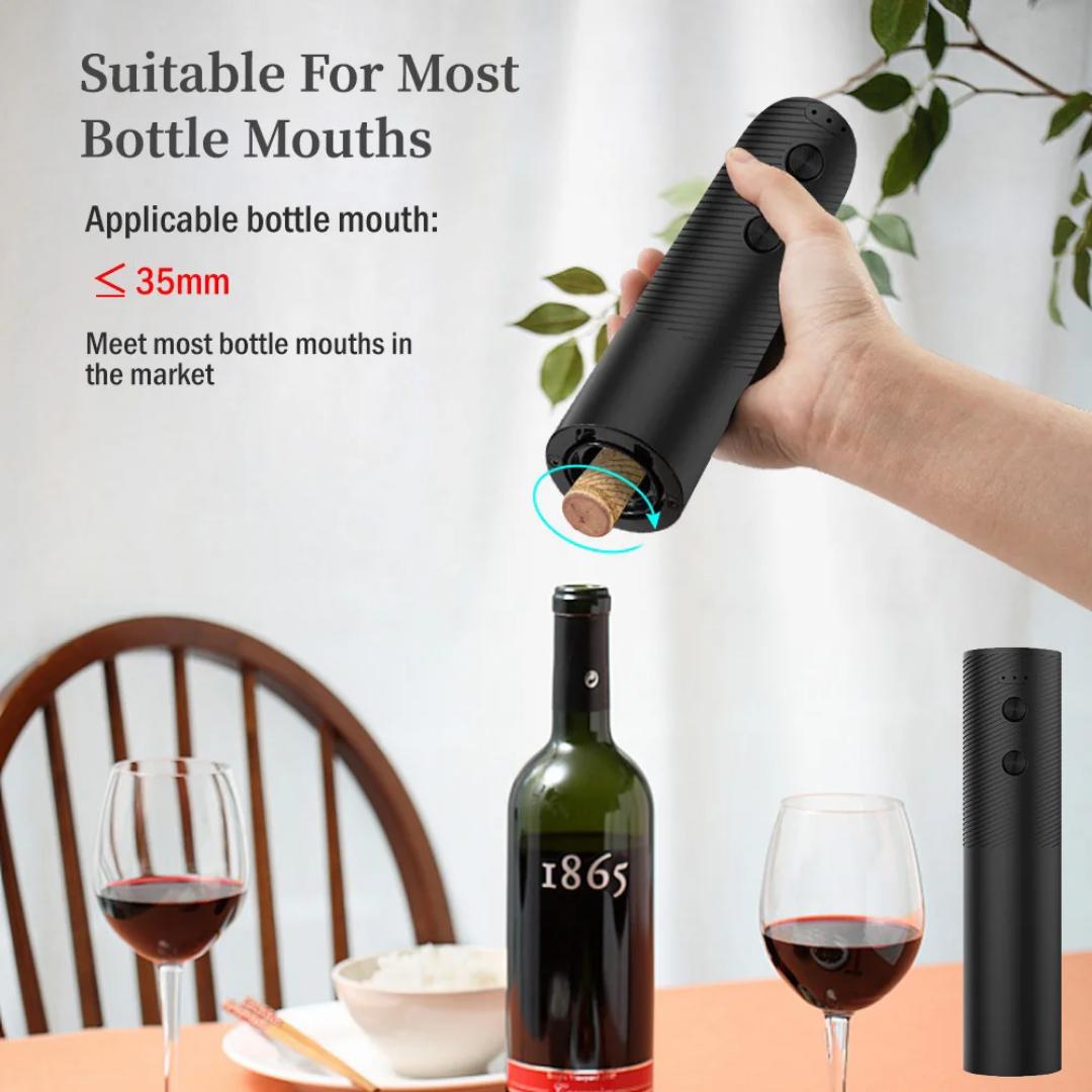 Rechargeable Electric Wine Bottle Opener Automatic Red Wine Corkscrew Rechargeable Wine Opener One-click Button Wine Tools Kitchen Products