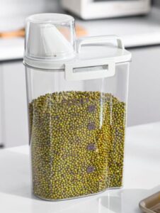 2.3L Storage Tank Plastic Moisture-proof Airtight Laundry Detergent Powder Cereal Storage Box with Measuring Cup Jar Kitchen Items