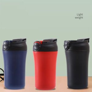 350ML Coffee Travel Mug With Straw Thermos Bottle for Hot Drink Stainless Steel Cup Thermal Insulated Vacuum Flask Leakproof Drinkware