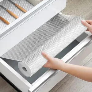 Reusable Drawer Liners Washable Dustproof and Non-slip Placemats Kitchen Cabinet Mats Refrigerator Non-slip Liners