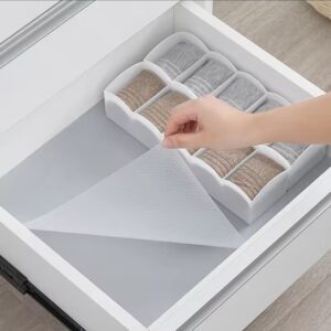 Reusable Drawer Liners Washable Dustproof and Non-slip Placemats Kitchen Cabinet Mats Refrigerator Non-slip Liners