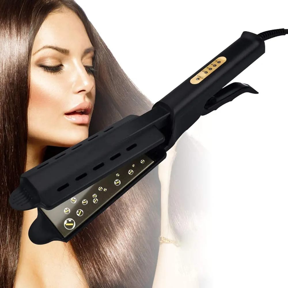 Curling And Straightening Dual Use Hair Straightening Splint Constant Temperature 4 Gears Portable Air Bangs Curling Straightener