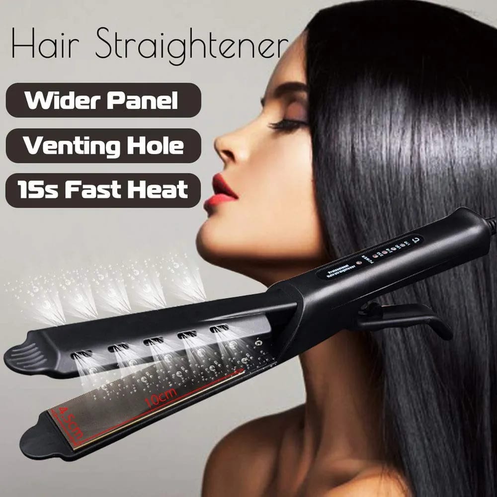 Curling And Straightening Dual Use Hair Straightening Splint Constant Temperature 4 Gears Portable Air Bangs Curling Straightener