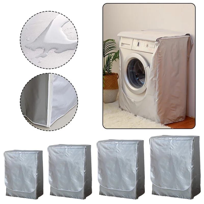 Sunscreen Dust Proof Cover Washing Machine Cover Waterproof Case Washing Machine Protective Dust Front Load Wash Dryer