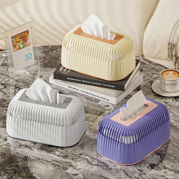 Desktop Tissue Boxes Living Room Drawer Protective Cover Home Storage Holder Organizer Car Napkin Paper Case Table Decoration