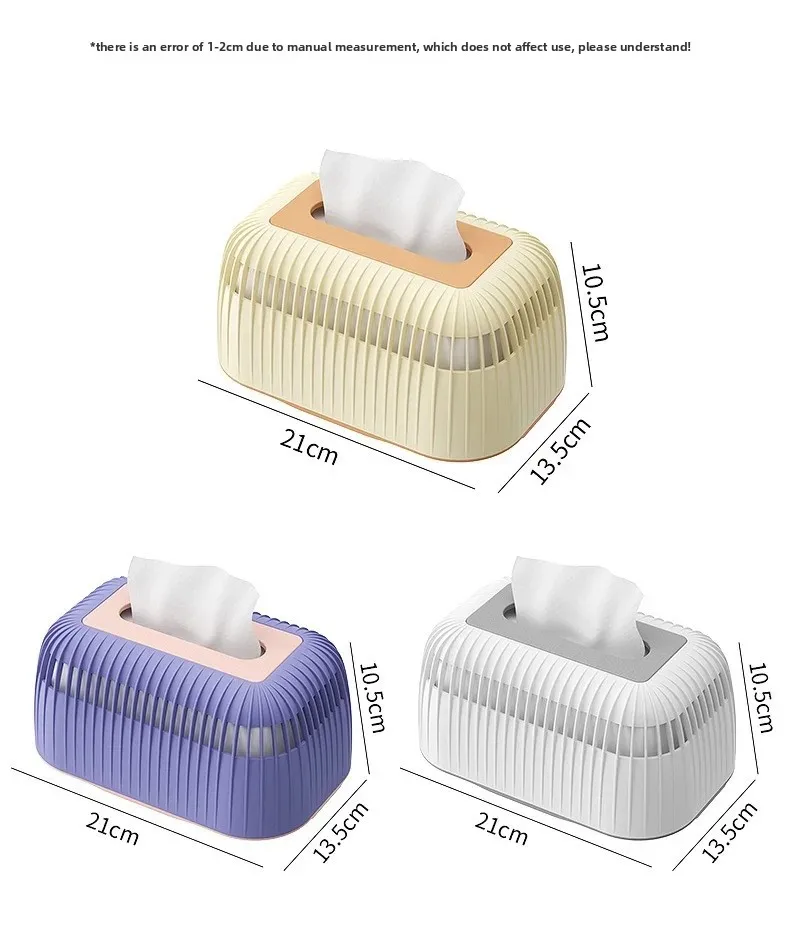 Desktop Tissue Boxes Living Room Drawer Protective Cover Home Storage Holder Organizer Car Napkin Paper Case Table Decoration