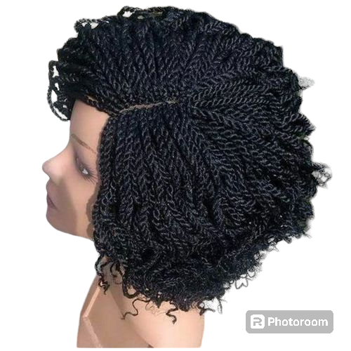 Curly twisted wig