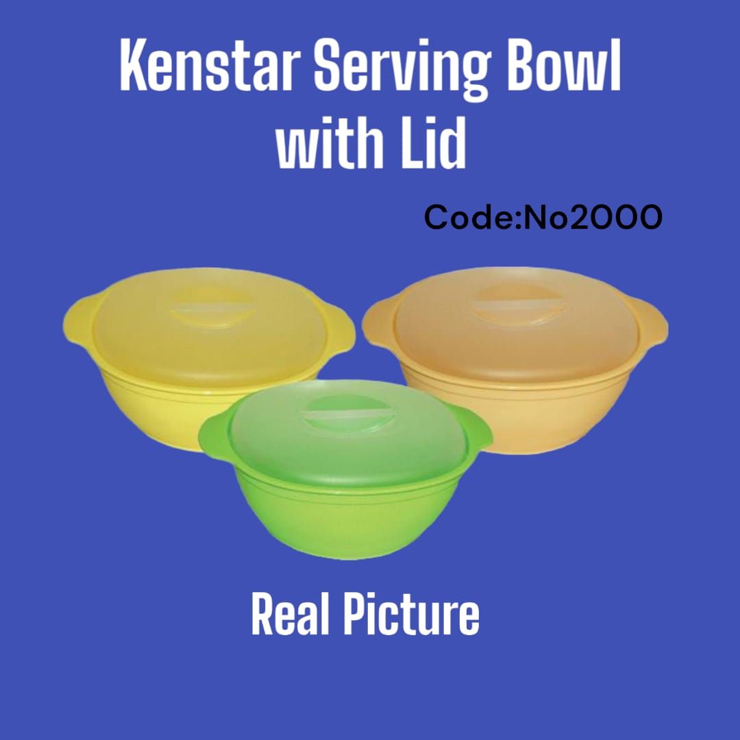 3pcs Kenstar microwave safe kitchen plastic serving bowls