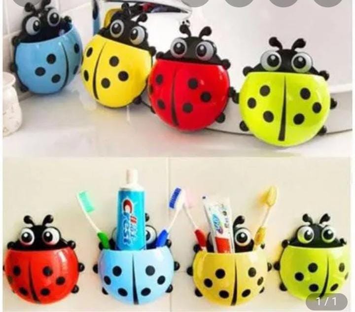 Lady bird home toothpaste and toothbrush holder