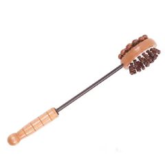 Handheld Double head percussion Relaxation Meridian Back hammer Massager with wooden handle.