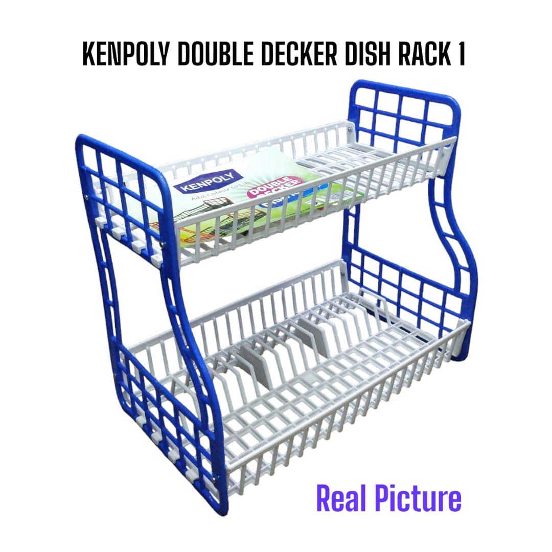 Heavy plastic  Kenpoly Double decker kitchen dish rack