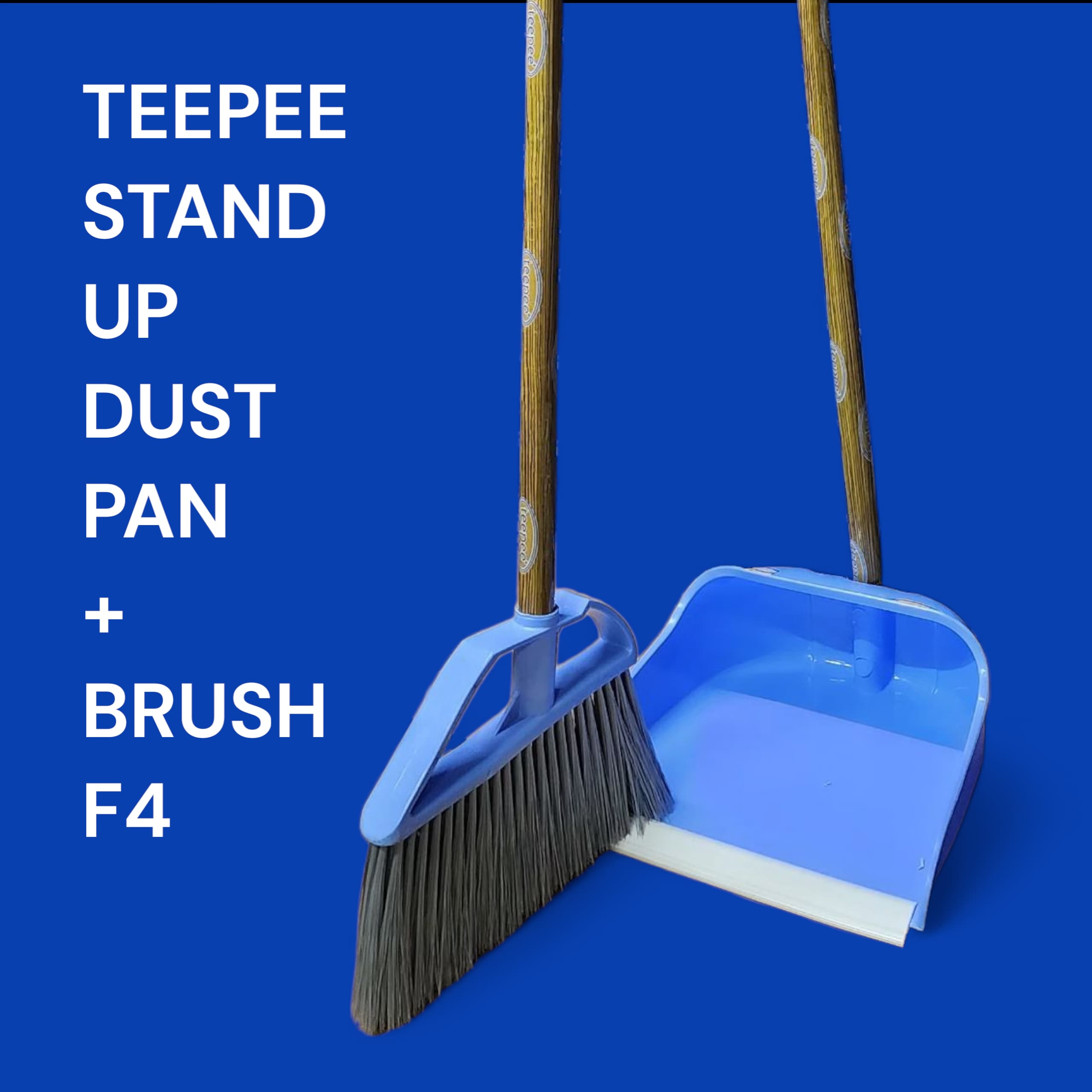 Teepee stand- up Dust pan with brush set,,,,...Make cleaning easier and more efficient with the Teepee stand up Dustpan and Brush set...