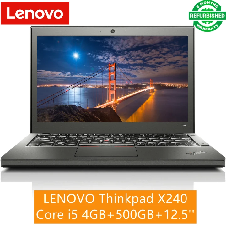 ( +FREE MOUSE ) REFURBISHED LENOVO THINKPAD X240 CORE I5 4TH GEN 8GB RAM 256GB SSD 12.5 INCH  , WINDOWS 10 PRO