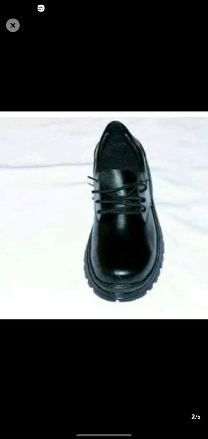 🔥Boys and girls pure Leather Shoes Solid Black Kid Shoes Spring Autumn Baby Casual School Shoes Children Shoes🔥