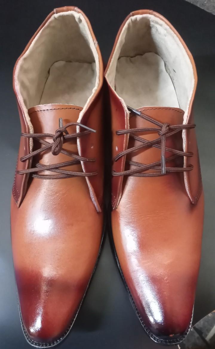 🔥🔥Men's Official Pure Leather Boots Slip On Brown🔥🔥