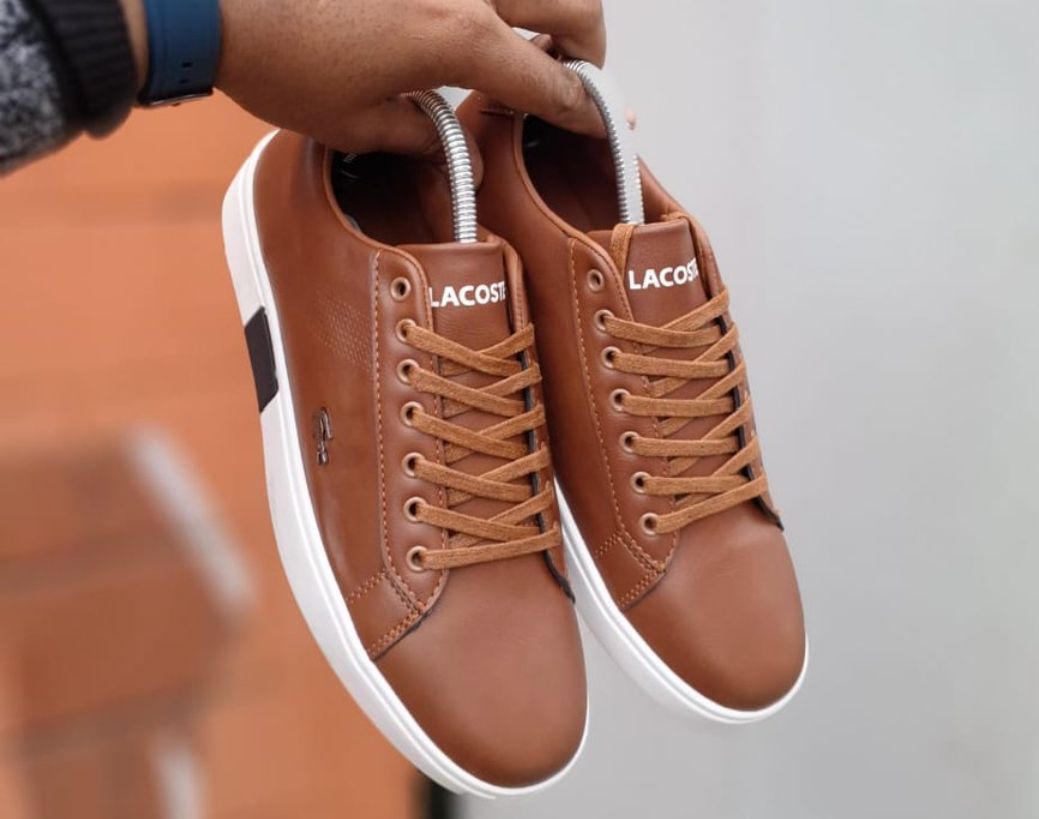 New arrival⚡ Quality Best 🔥 Lacoste 💯💥 breathable Unisex 🌟 sneaker shoes 🔥🔥