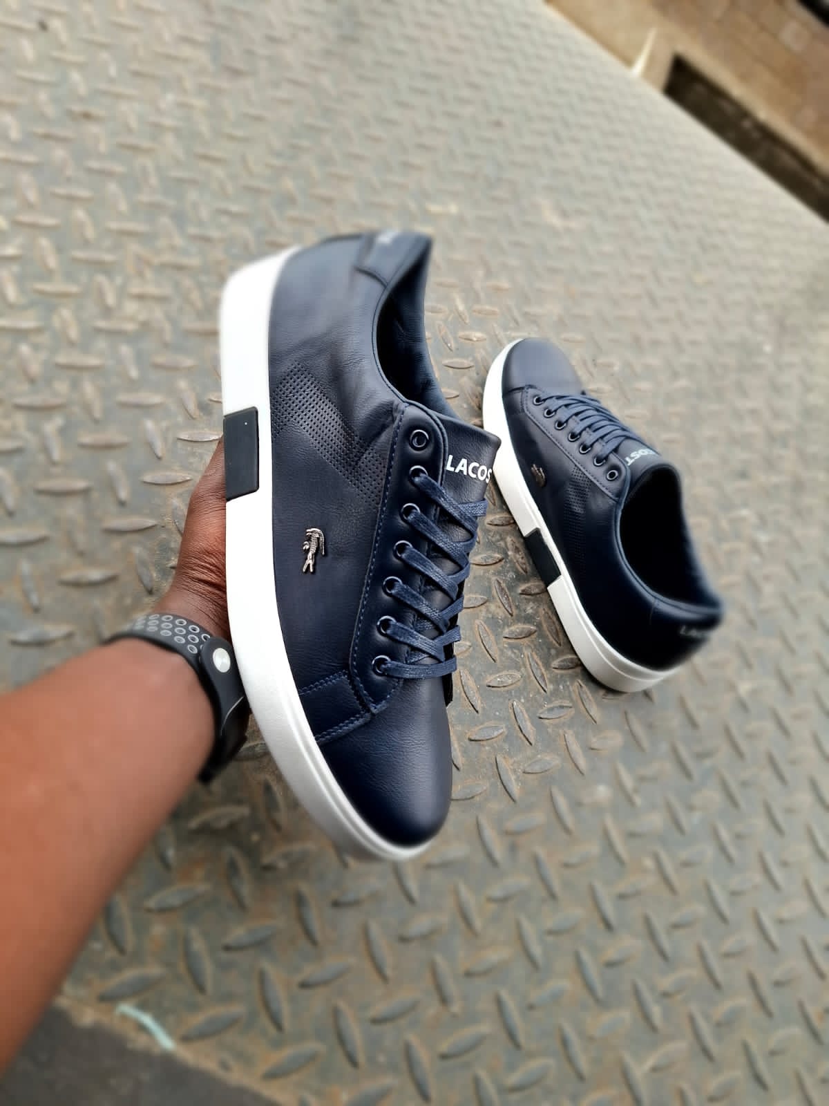 New arrival⚡ Quality Best 🔥 Lacoste 💯💥 breathable Unisex 🌟 sneaker shoes 🔥🔥