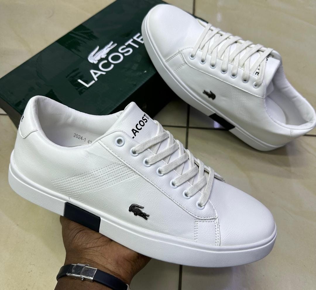 New arrival⚡ Quality Best 🔥 Lacoste 💯💥 breathable Unisex 🌟 sneaker shoes 🔥🔥