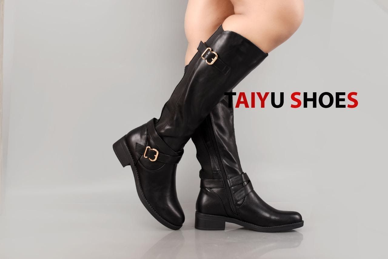 Ladies Low Heel Casual Long Women's Boots Plus Cotton Warm Zipper Round-Toe Winter Shoes Motorcycle Boots Knee High Women 🔥🔥🔥🔥🔥