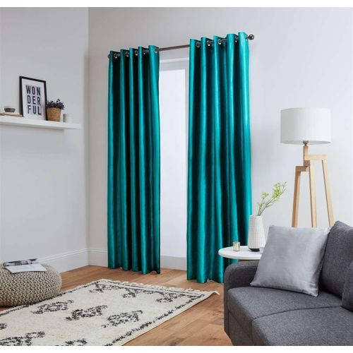 Curtains With Sheer 3Piece Turquoise - The curtain protects your furniture and floor exposed to the sun, while still helping you save money on heating and cooling your home.