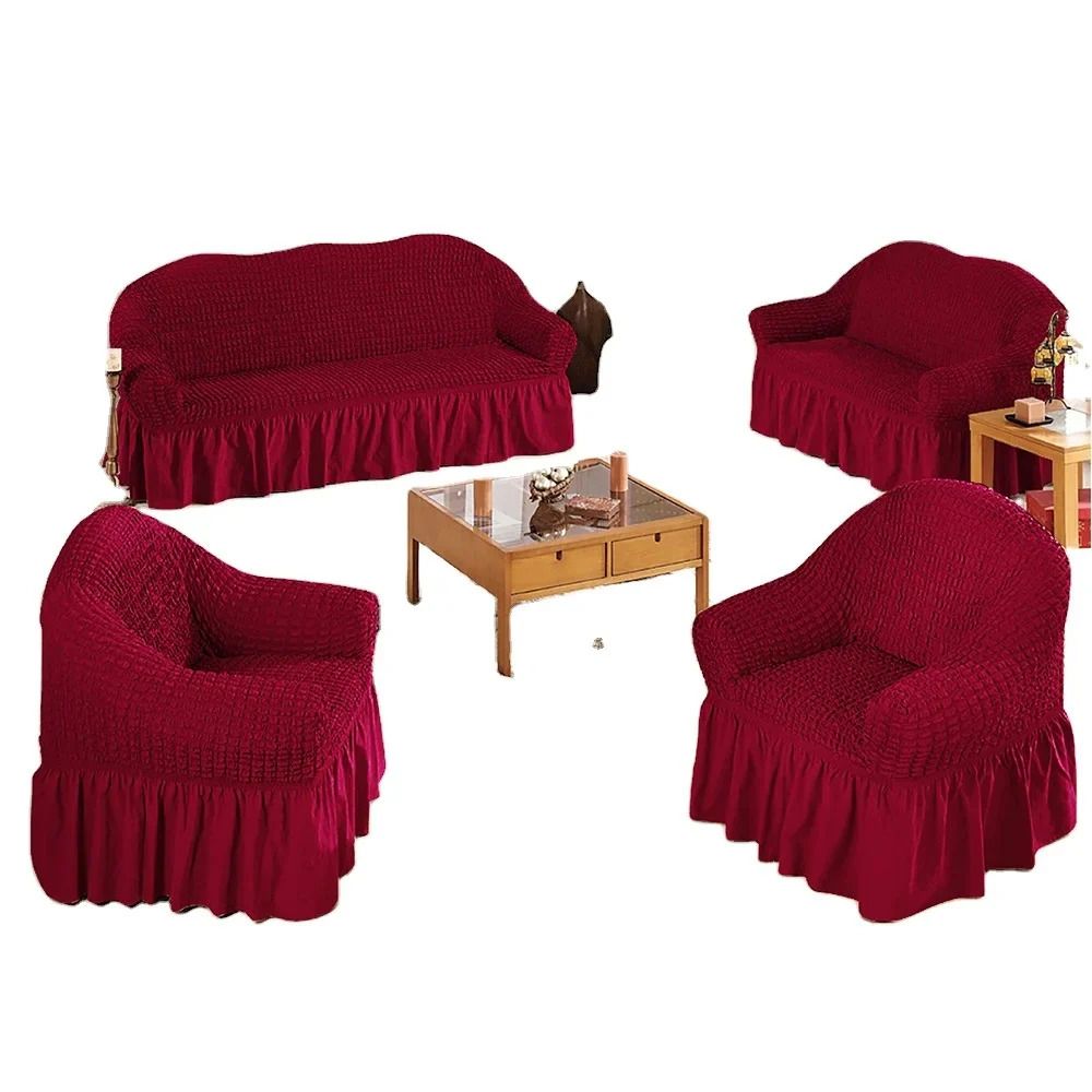 TURKEY IMPORTED SOFA LOOSE COVERS MAROON