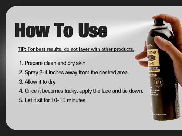 Ebin wonder lace bond adhesive spray big size 420 ml