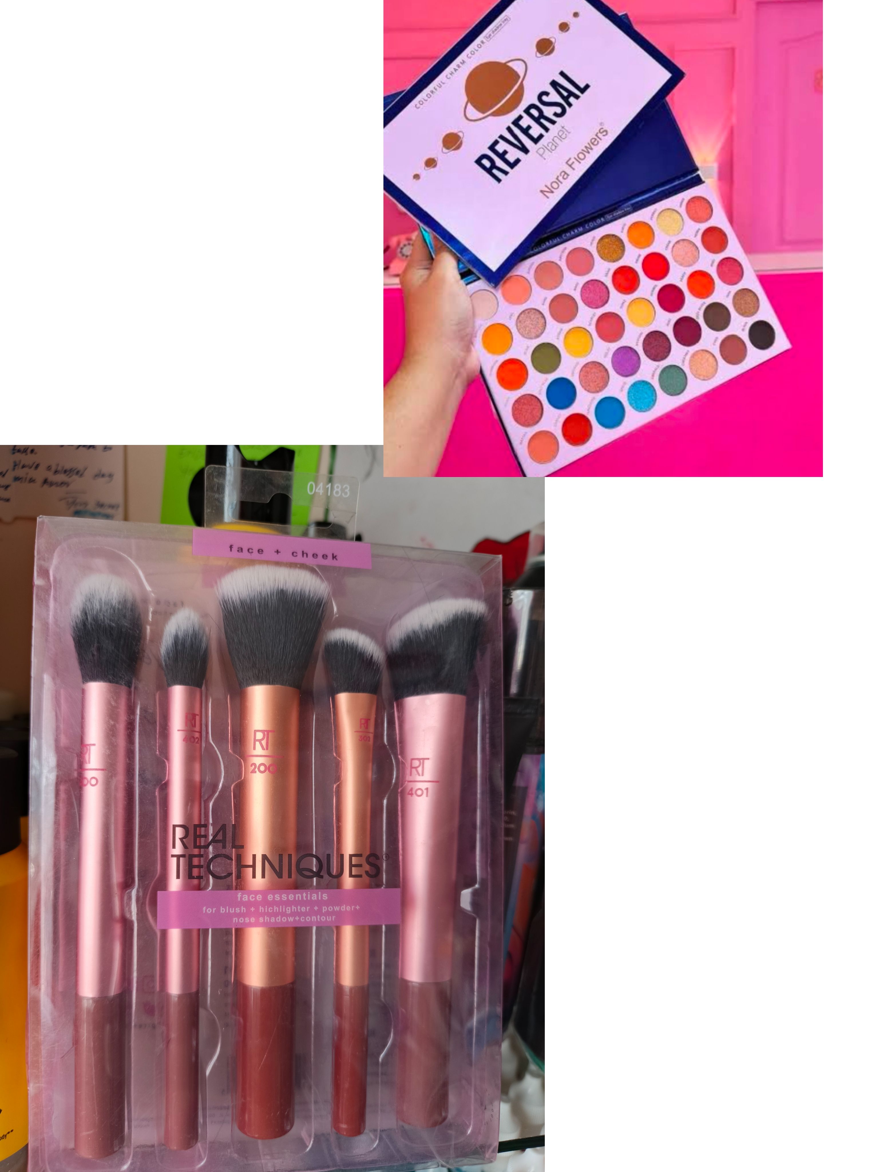 40 colors Eyeshadow palette Reversal  + free makeup brushes set
