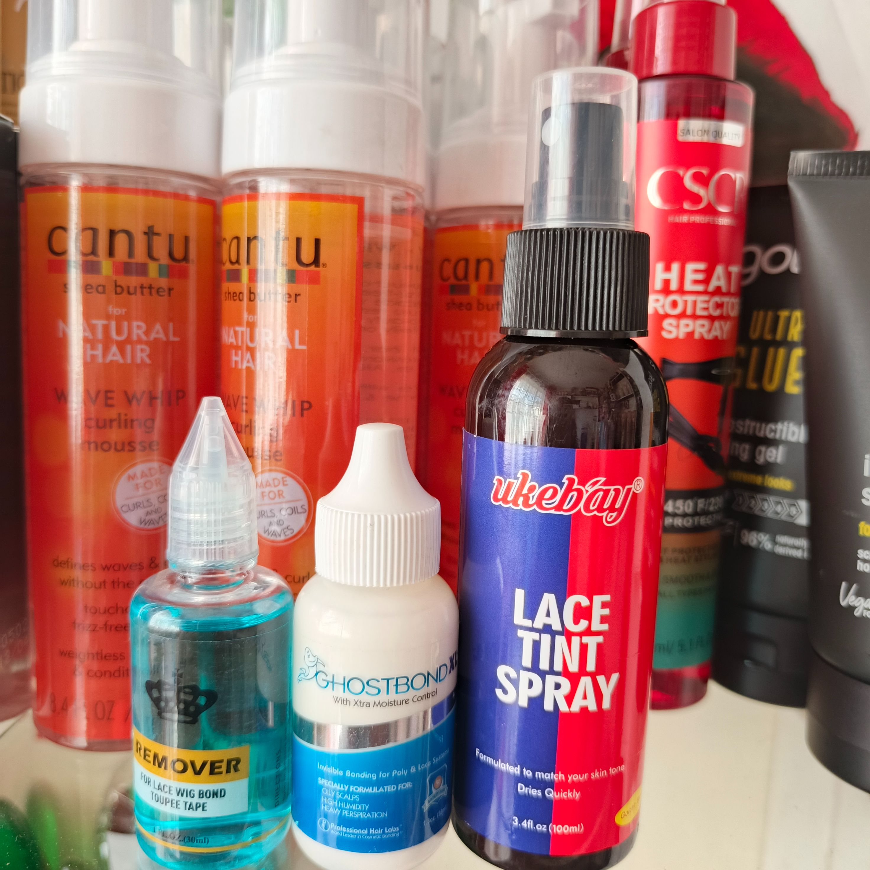 Frontal Wig Lace tint spray + Ghost Bond glue + Remover