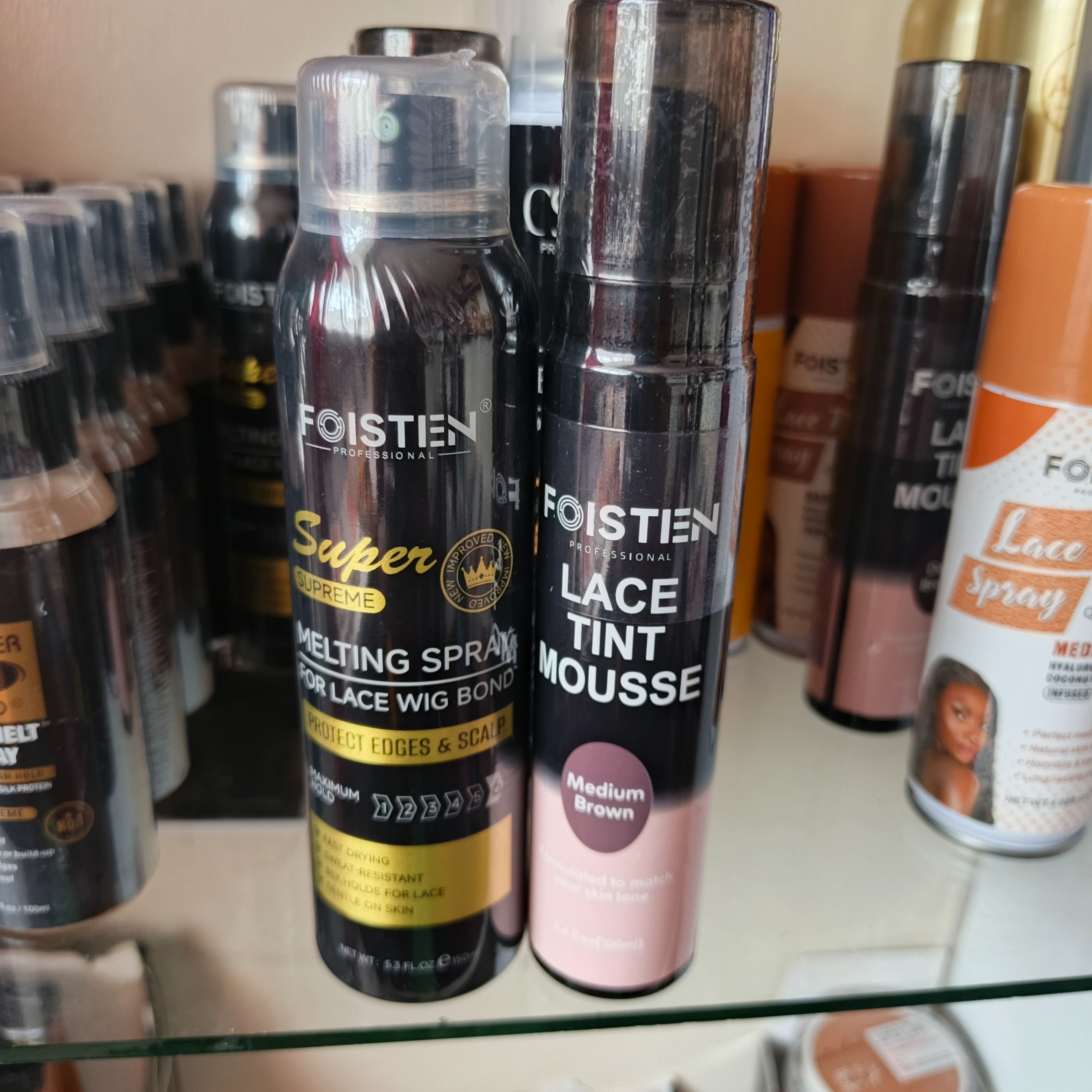 Foisten Lace tint mousse  + FREE Lace melting spray maxium Hold