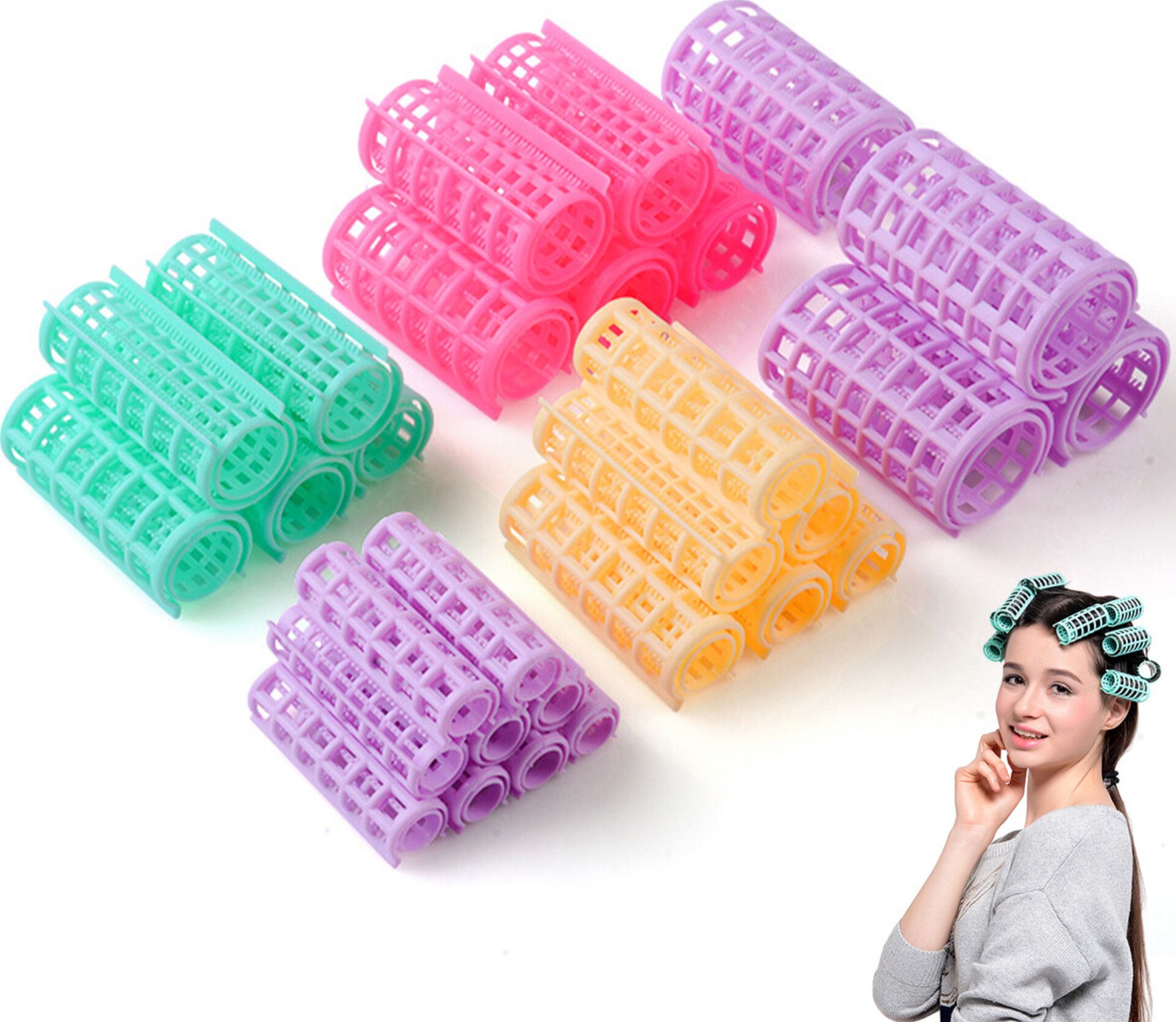Hair Curling Rollers PACK + FREE roller BAG